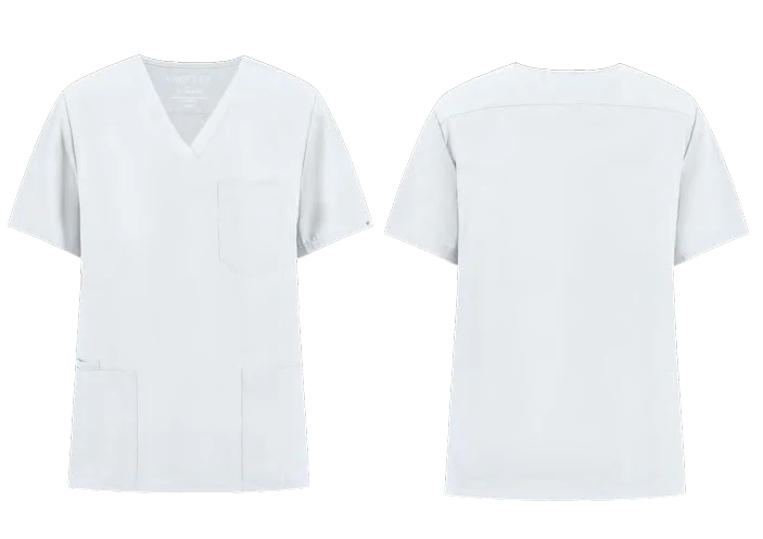 Scrub Médico en V Caballero Blanco MC02-WHT WORK PRO