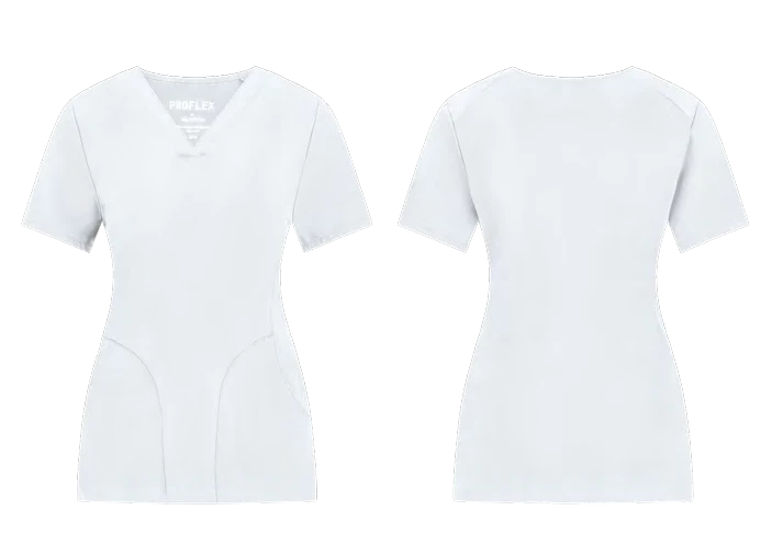 Scrub Médico en V Dama Blanco MC03-WHT WORK PRO